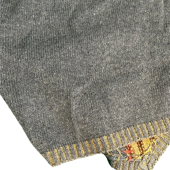 Vintage 90’s Cambridge Dry Goods Ramie/Cotton Patchwork Sweater Vest - Picture 5 of 6